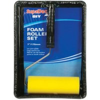 SupaDec Foam Roller & Tray Set in Black