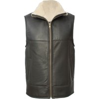 Harvey Sheepskin Gilet Dark 44R