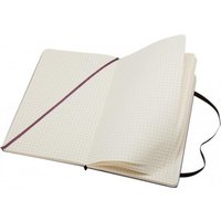 Moleskine Classic L Hard Cover Squared Notebook in Black