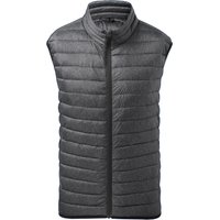 2786 Men's Melange Padded Gilet in Charcoal | Size: 3XL