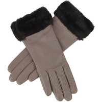 Eastern Counties Leather Women's Debbie Faux Fur Cuff Gloves in Grey | Size: Large