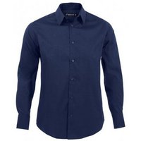 SOL'S Men's Brighton Long Sleeve Fitted Work Shirt in Dark Blue | Size: 2XL