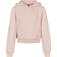 Build Your Brand Girl's Cropped Hoodie in Pink | Size: 13-14 Years