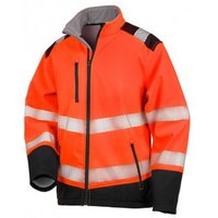 Result Men's Safe-Guard Ripstop Safety Soft Shell Jacket in Burnt Orange | Size: XL