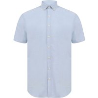 Modern Short Sleeve Slim Fit Oxford Shirt