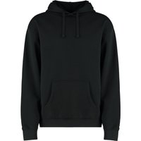 Plain Bottle Green Hoodie Black