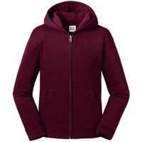 Russell Authentic Zip Hooded Sweatshirt in Burgundy | Size: 7-8 Years