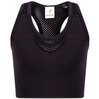 Tombo Girl's Seamless Crop Top in Black | Size: 5-6 Years