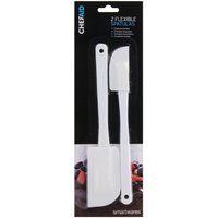 Chef Aid Flexible Spatulas Pack of 2 in White