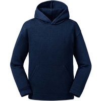 Russell Authentic Hooded Sweatshirt in Navy | Size: 11-12 Years