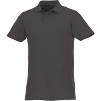 Elevate Men's Helios Short Sleeve Polo Shirt in Grey | Size: Large