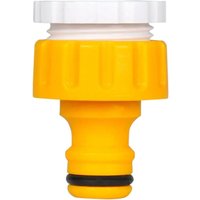 Hozelock Threaded Tap & Hose End Connector in Yellow
