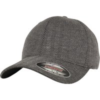 Flexfit by Yupoong Men's Herringbone Melange Cap in Black | Size: S/M