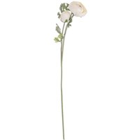 Hill Interiors Artificial Single Short Stem Ranunculus in Cream