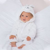 Larkwood Rabbit Design All In One in White | Size: 0-6 m