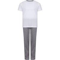 Towel City Girl's Long Pyjamas in White | Size: 9-10 Years