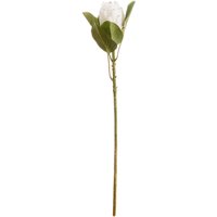 Hill Interiors Artificial Closed Protea Flower in White