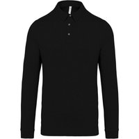 Jersey Knit Long Sleeve Polo Shirt