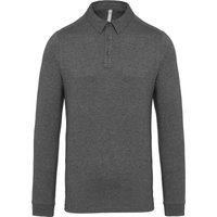 Jersey Knit Long Sleeve Polo Shirt