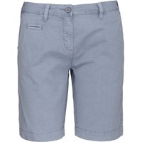 Kariban Women's Washed Effect Bermuda Shorts in Blue | Size: 18