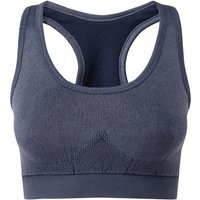 TriDri Women's Seamless 3D Fit Multi-Sport Denim Look Sports Bra in Indigo | Size: Medium