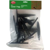 Ambassador Garden Fabric T Pegs (Pack of 10) in Black