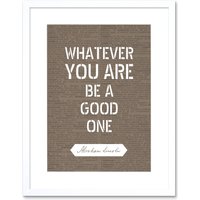 Artery8 Wall Art Print Dictionary Page Quote Abraham Lincoln Good One Artwork Framed 9X7 Inch in White | Size: W7" x H9"