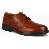 Thomas Blunt Men's Smart Lace Up Brogue Shoes in Tan | Size: 12