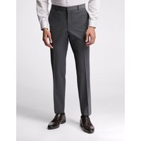 Premium Charcoal Panama Slim Suit Trousers 40S