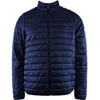 Long Sleeve Zip Up Navy Blue Padded Jacket