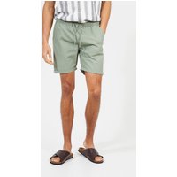 Brave Soul Men's Cotton Chino Shorts with Turn Up Hem in Pale Green | Size: Large