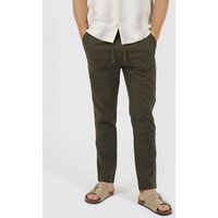Relaxed Fit Linen Blend Trousers 36R