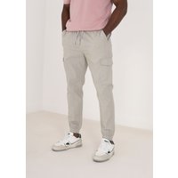 Cotton Linen Blend Cargo Trousers Light 32R