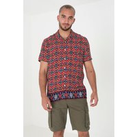 Revere Collar Print Shirt