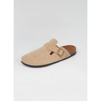 Faux Suede Mule Sandals