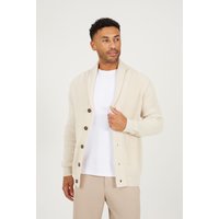 Shawl Neck Chunky Knit Cardigan