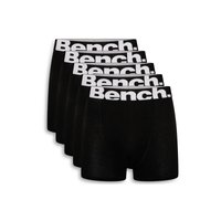 Bench Men's 5 Pack 'Marco' Cotton Rich Boxers in Black | Size: Small