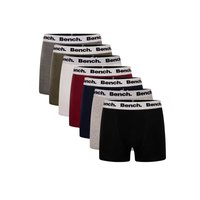 Bench Men's 7 Pack 'Marcos' Cotton Blend Boxers in Burgundy | Size: Small