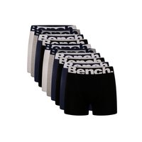 Bench Men's 10 Pack 'Yalden' Cotton Rich Boxers in Black | Size: 2XL