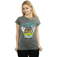 Scooby Doo Women's Mystery Machine Cotton T-Shirt in Charcoal | Size: Small