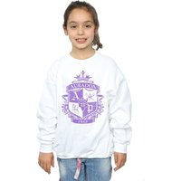 Disney Girl's The Descendants Auradon Prep Crest Sweatshirt in White | Size: 12-13 Years
