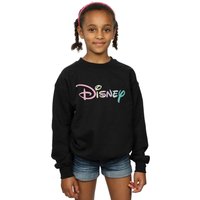 Disney Girl's Pastel Logo Sweatshirt in Black | Size: 9 Years