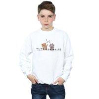 Disney Boy's The Aristocats Piano Players Sweatshirt in White | Size: 12-13 Years