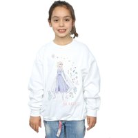 Disney Girl's Frozen 2 Elsa Make Today Magic Sweatshirt in White | Size: 5-6 Years