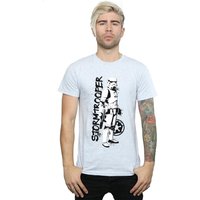 Star Wars Men's The Mandalorian Splat Stormtrooper T-Shirt in Grey | Size: Medium