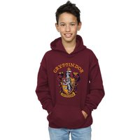 Harry Potter Boy's Gryffindor Crest Hoodie in Burgundy | Size: 3-4 Years