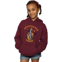 Harry Potter Girl's Gryffindor Crest Hoodie in Burgundy | Size: 9 Years