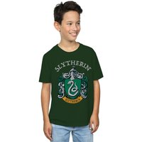 Harry Potter Boy's Slytherin Crest T-Shirt in Green | Size: 3-4 Years