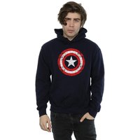 Avengers Captain America Scratched Shield Hoodie