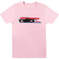 Cars Jackson Storm Stripes T Shirt Pink